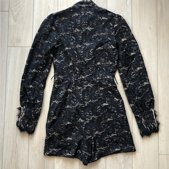 RARE Vintage Betsey Johnson Lace Black Sheath Rompers Size 2 Made in USA - Picture 14 of 15